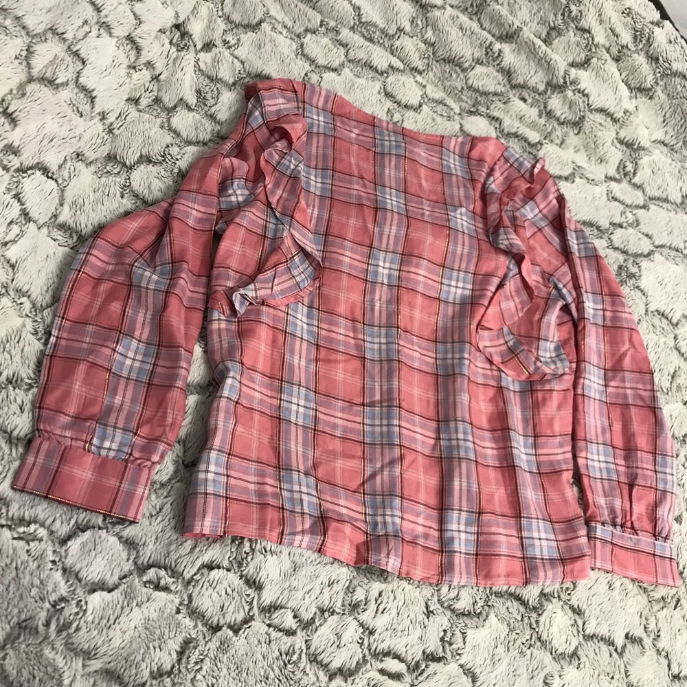 Designer BOBEAU Ruffle Top NWT P23 - Picture 5 of 8